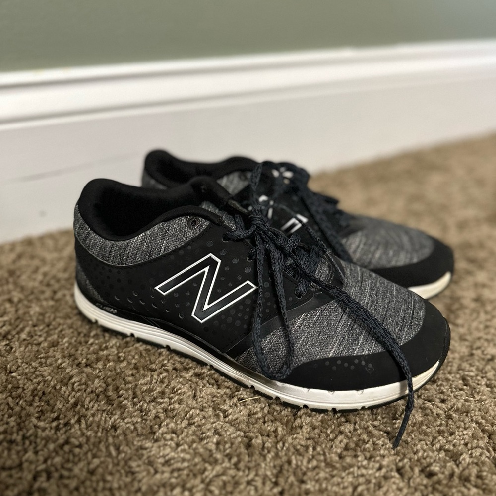 New Balance Charcoal and Black Athletic Shoes